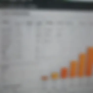 Excel interface showcasing an amortization chart in action