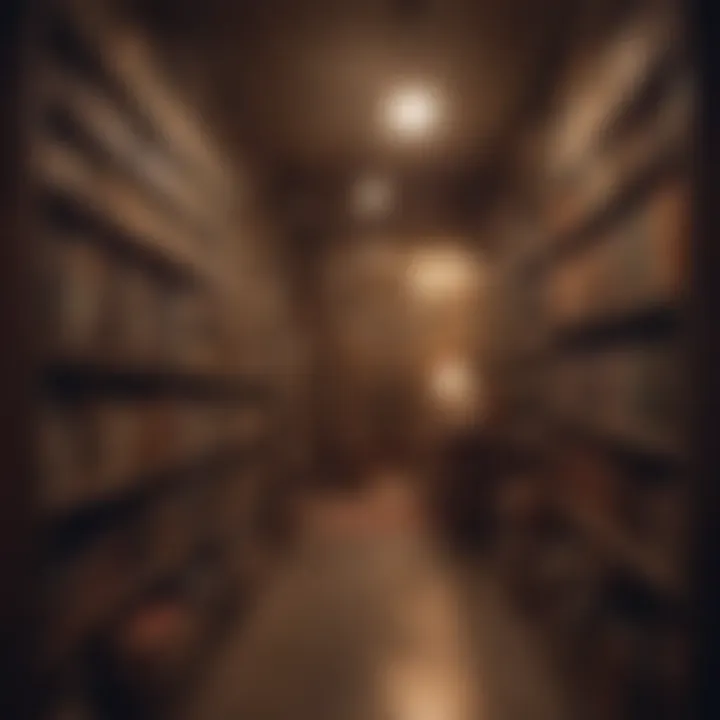 A vintage bookshop filled with shelves of old books