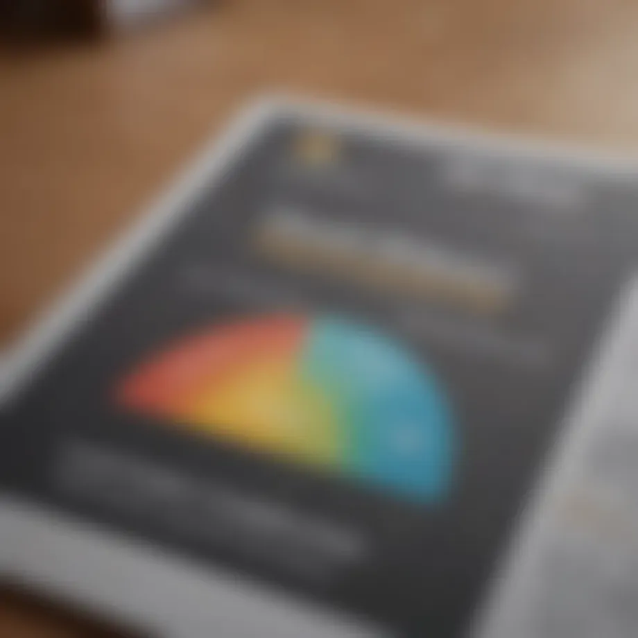 Visual representation of credit report overview