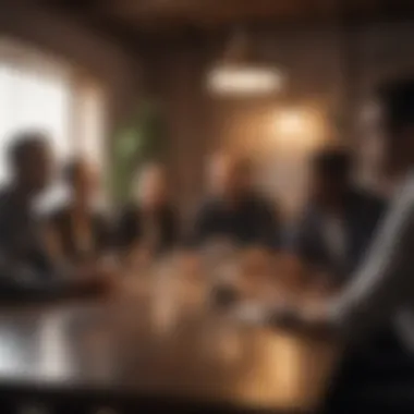 Diverse Perspectives in Entrepreneurship A meeting of diverse individuals discussing entrepreneurial ideas