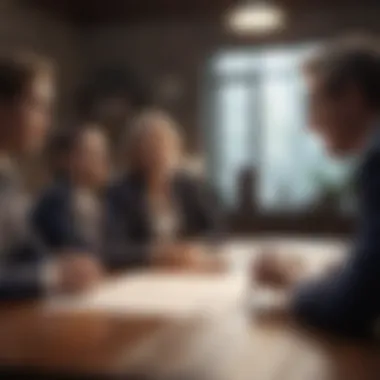 Negotiation Strategies for Closing Costs Conceptual graphic of negotiation at a table