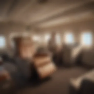 Luxury seat in an airplane showcasing comfort and elegance