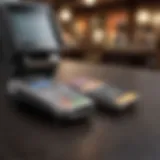 Square credit card reader in action