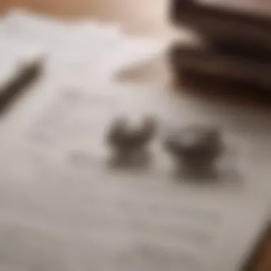 Estate Planning Legalities Legal documents representing estate planning