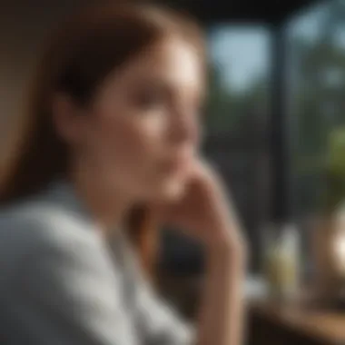 Personal Reflection on Planning A thoughtful individual contemplating decisions