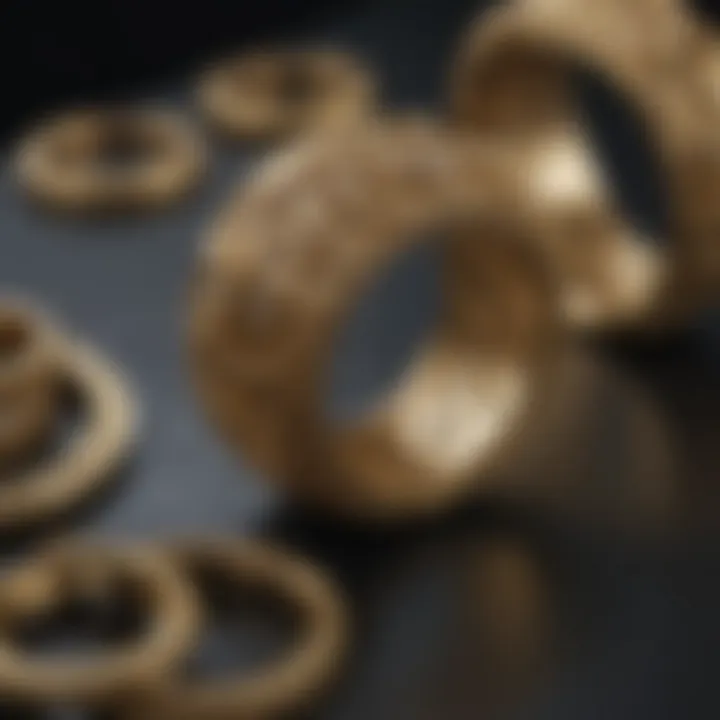 Intricate gold jewelry showcasing craftsmanship